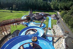 Wasserrutsche im Freizeitpark Bayern